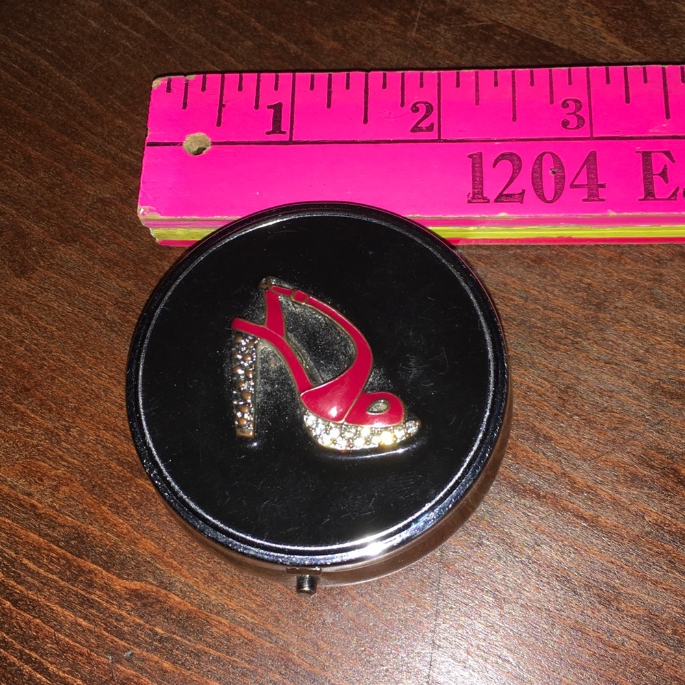Medicine Purse Case with Red Heel Design